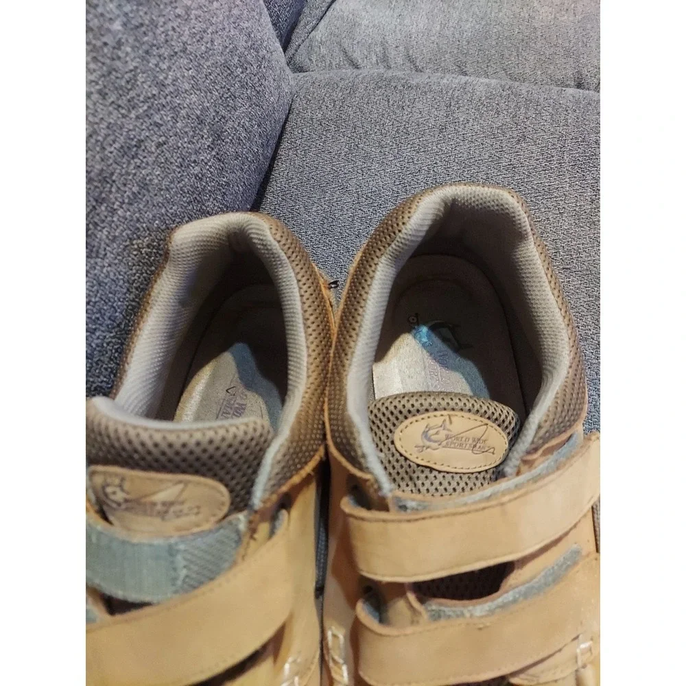 World Wide‎ Sportsman Men's13W Blue Water Two Strap Walnut Tan Outdoors Shoes 🎣